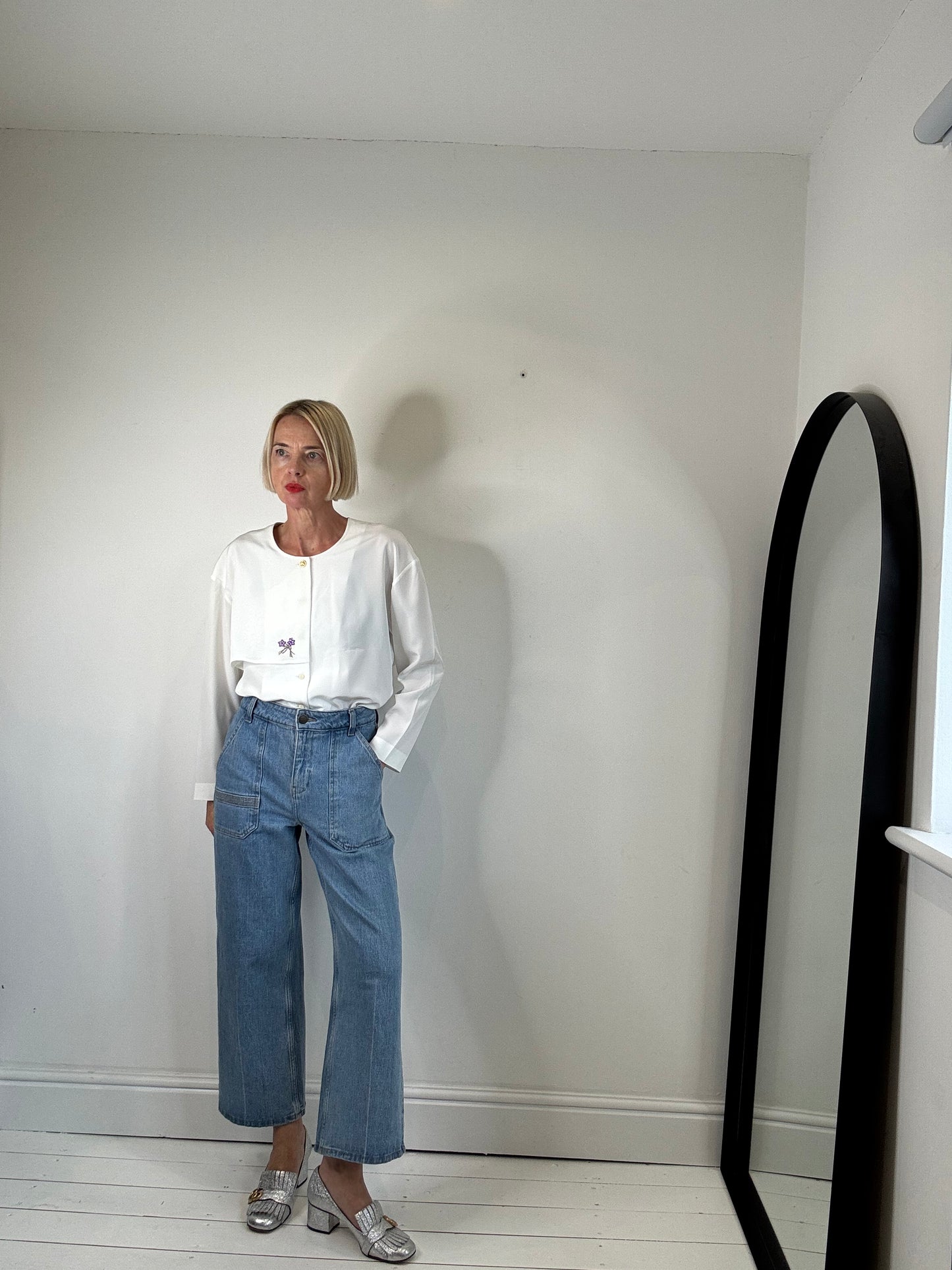 VINTAGE 'cape' blouse