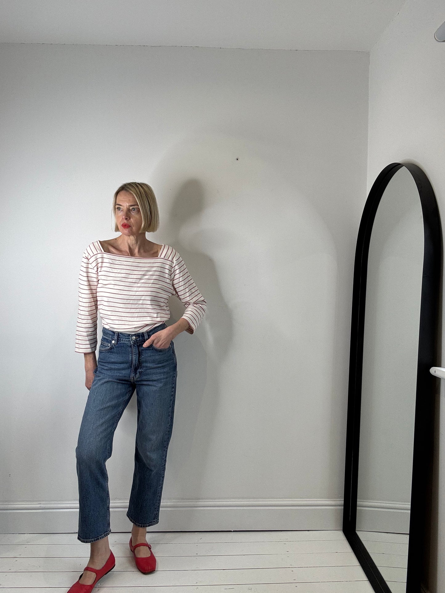 Square neck Breton jersey