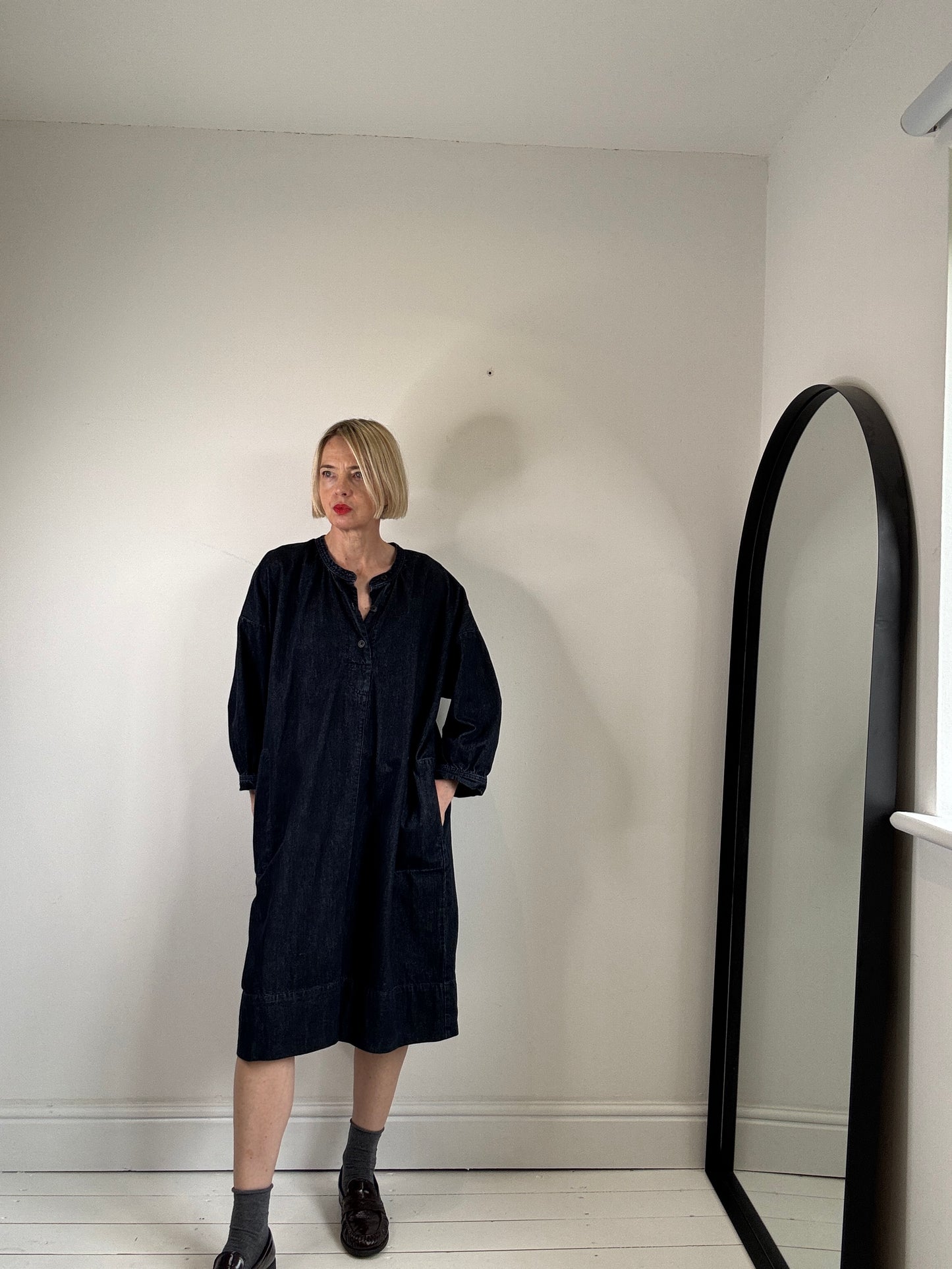 KIN denim smock dress