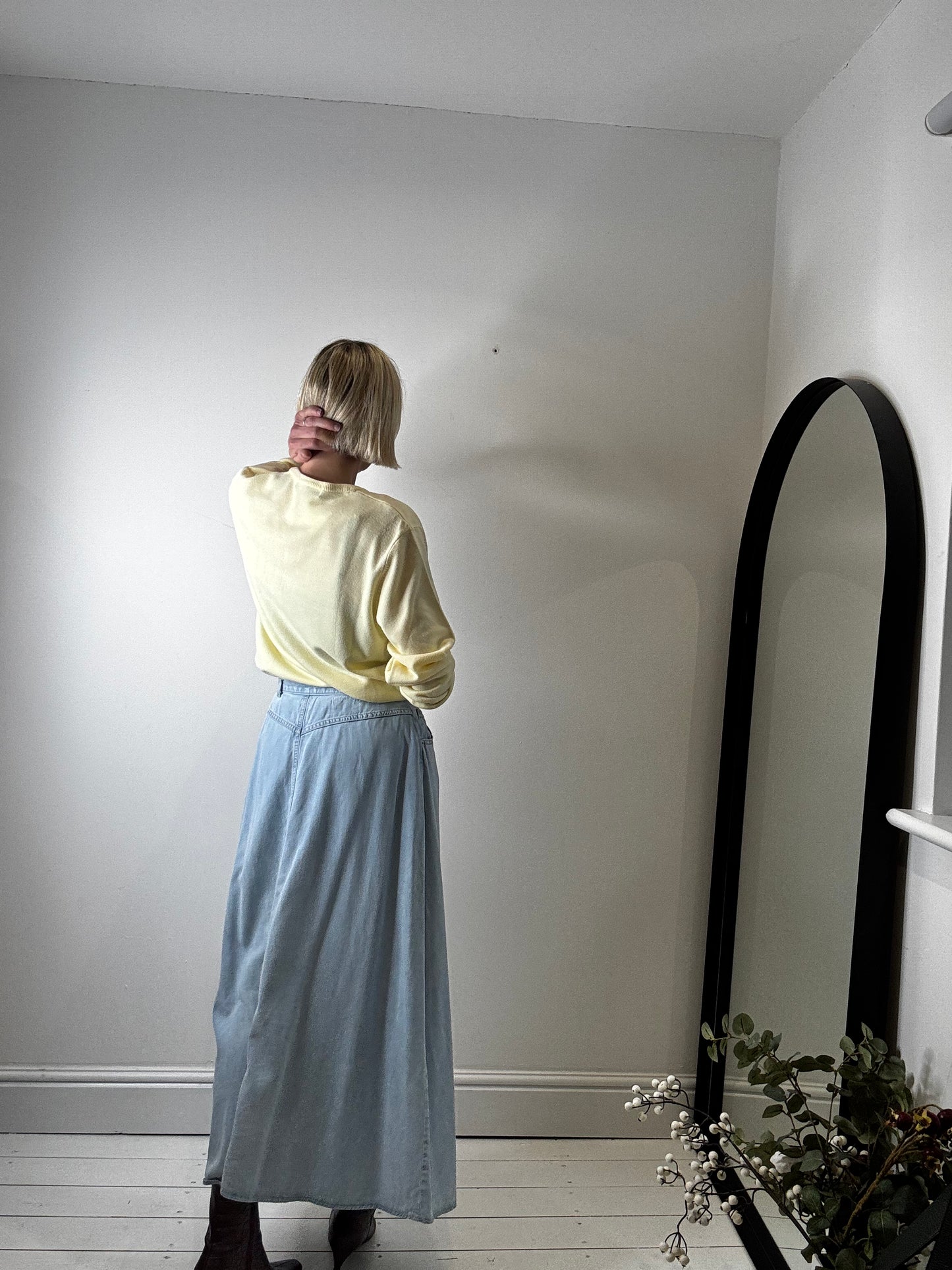 VINTAGE denim skirt