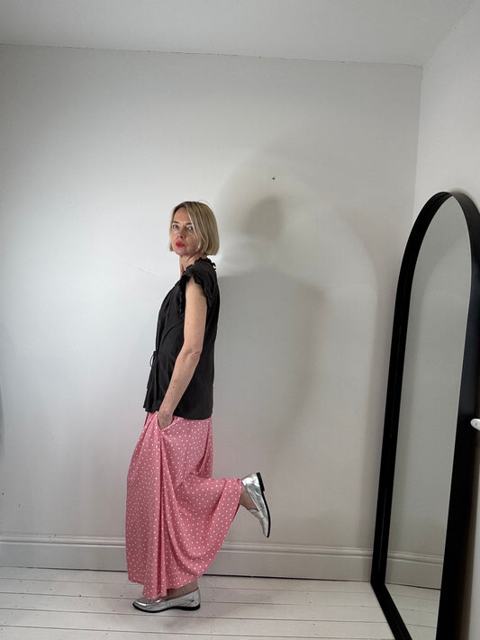 Polka dot skirt POCKETS