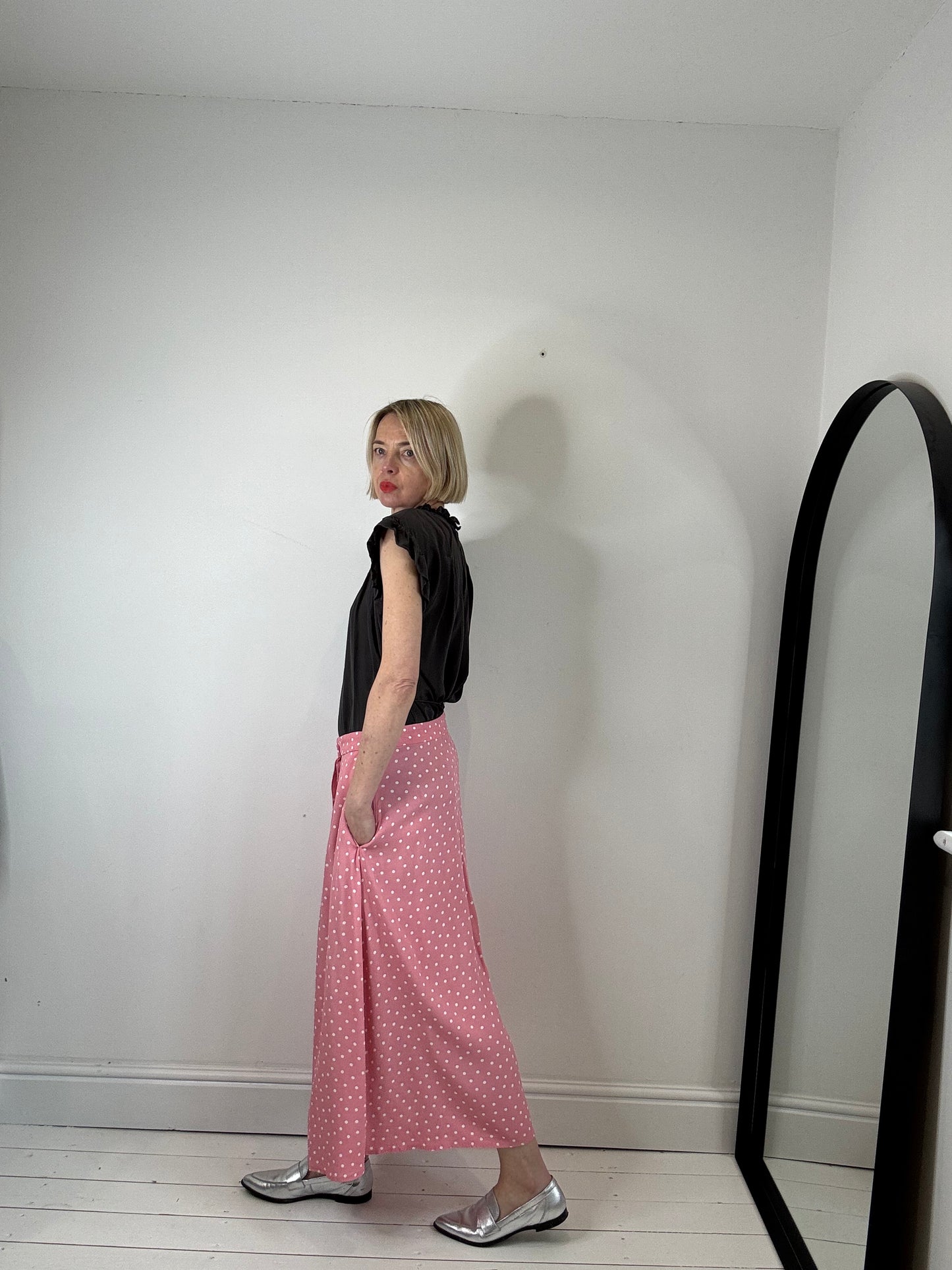 Polka dot skirt POCKETS