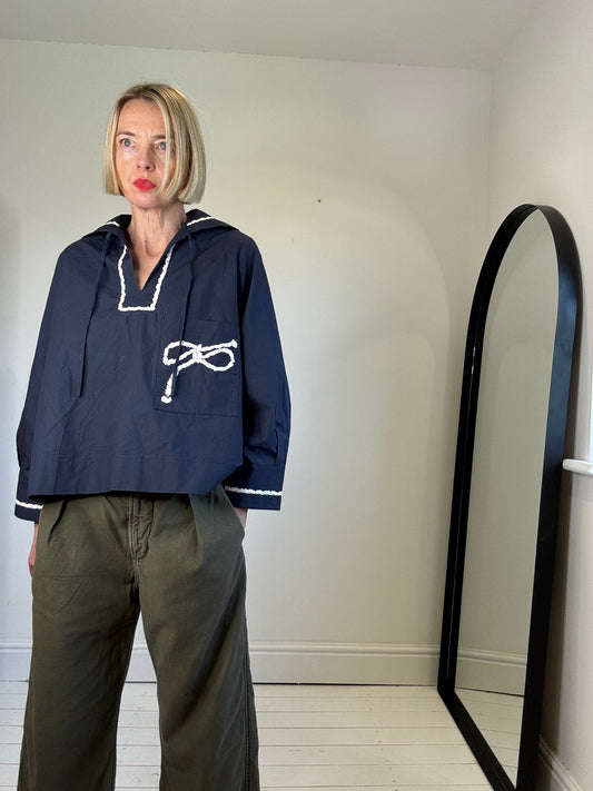 navy TOAST nautical top for women