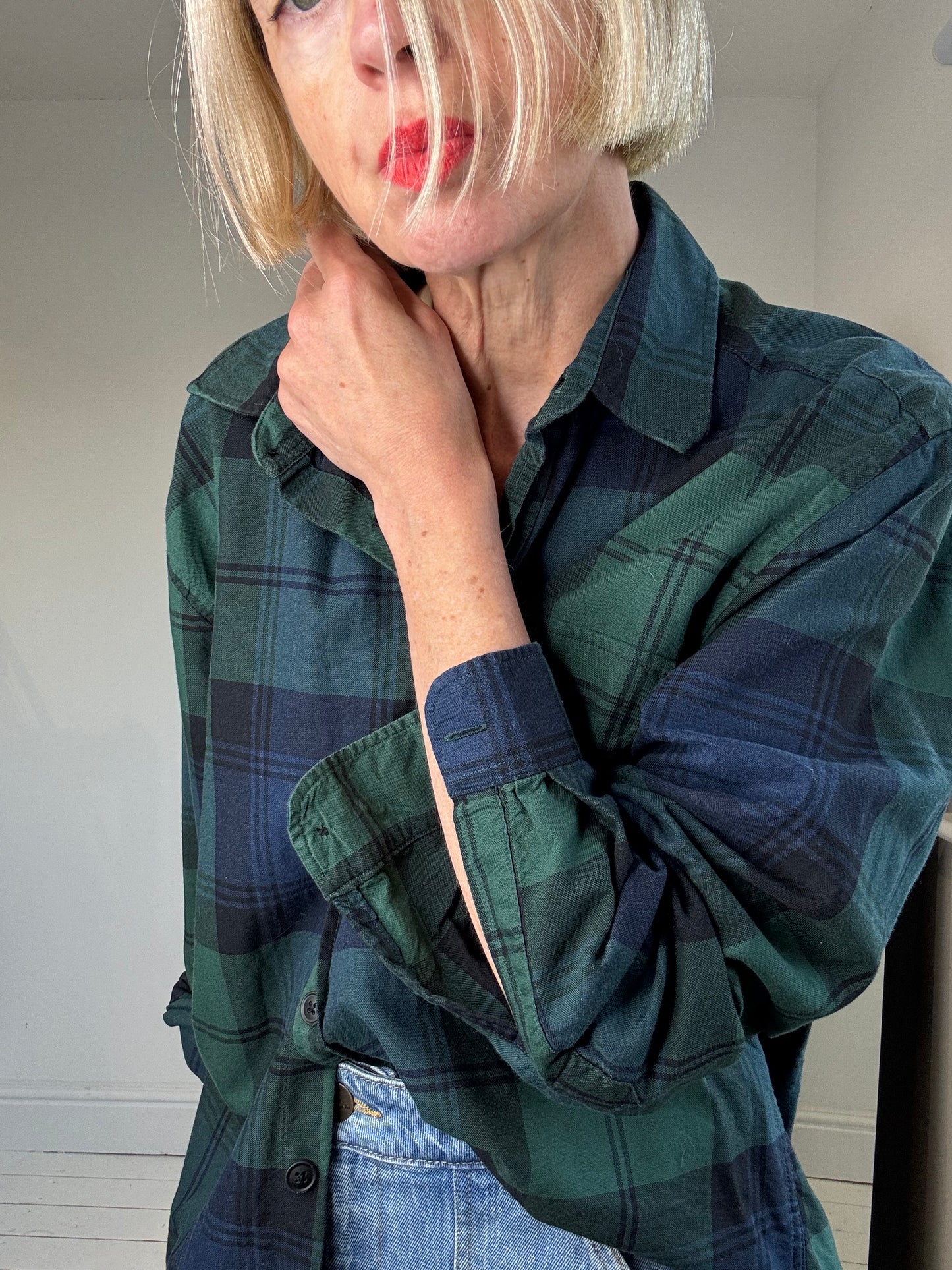 Black Watch tartan shirt