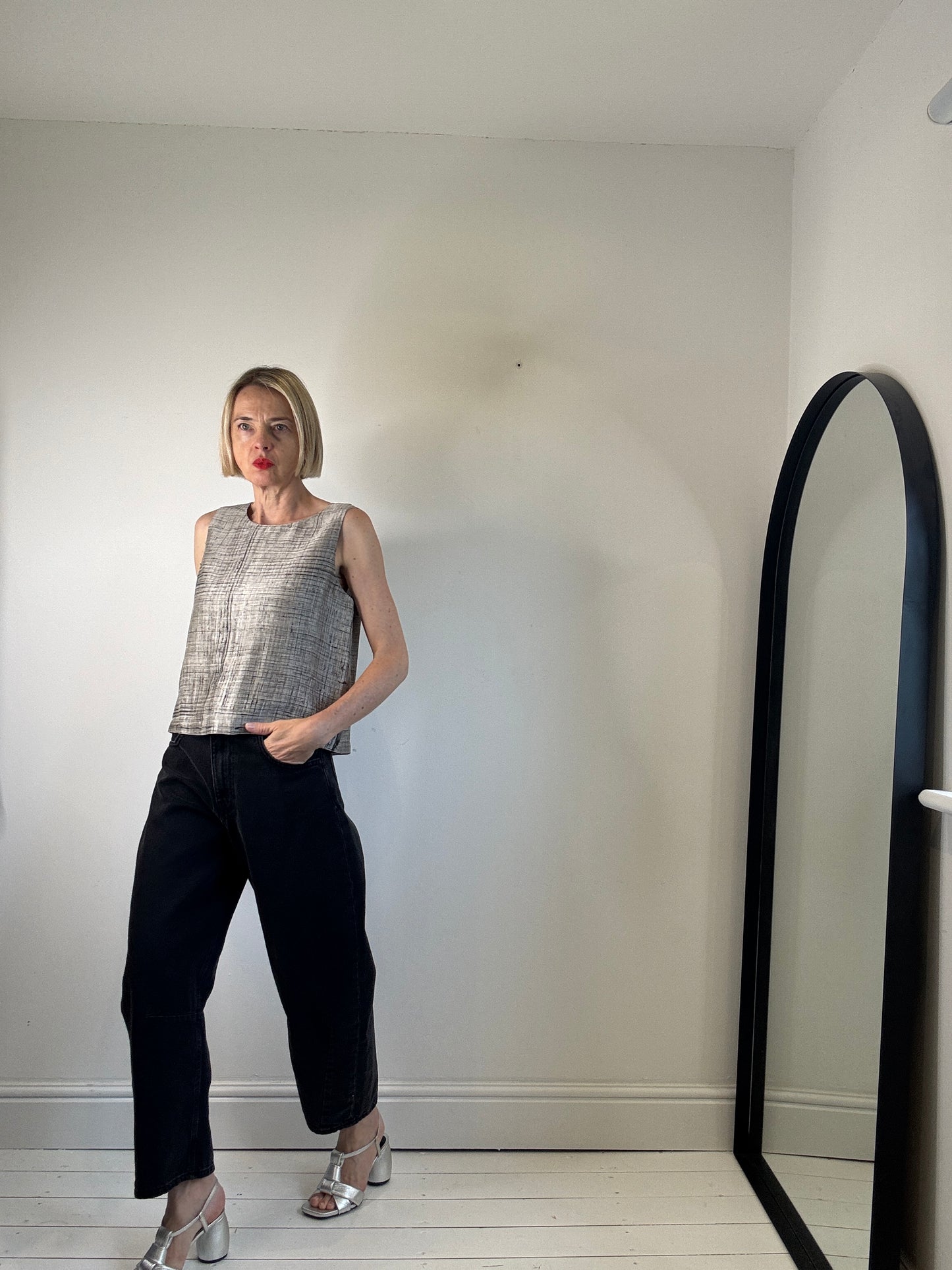 EILEEN FISHER silk top