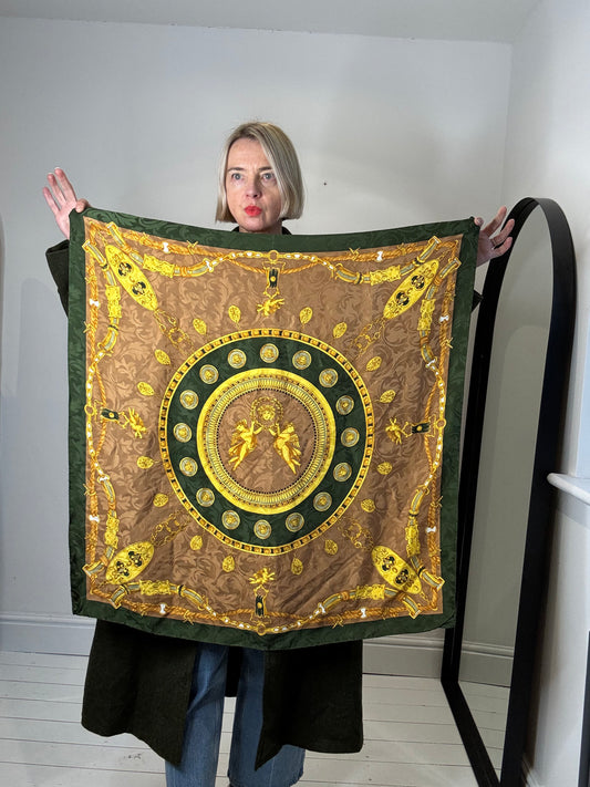VINTAGE silk scarf