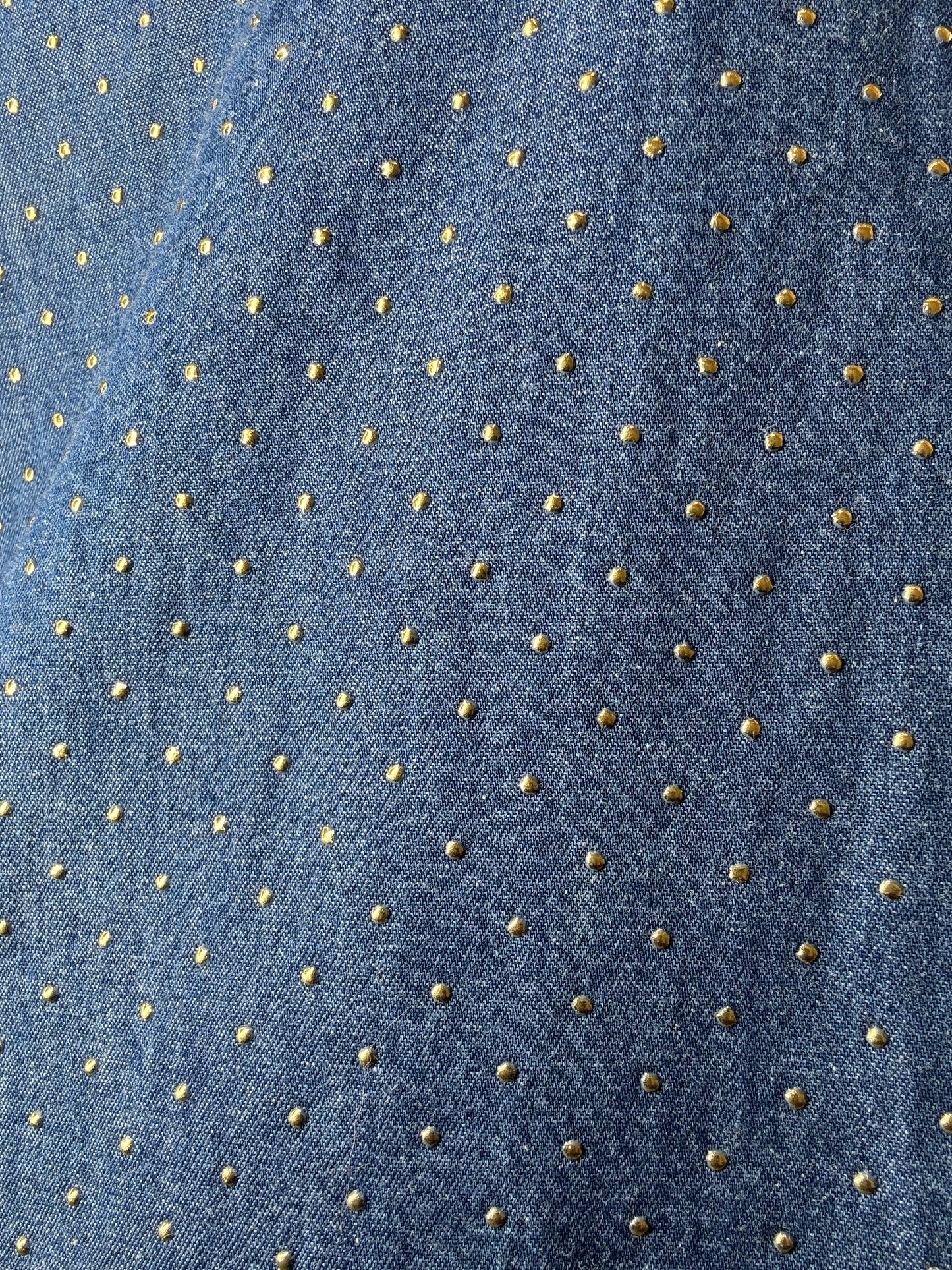 Denim stud cami