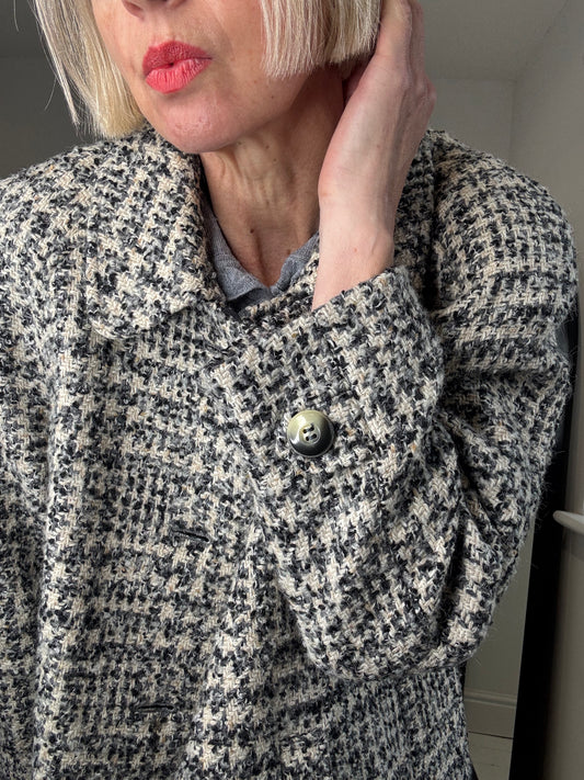 VINTAGE tweed sb coat