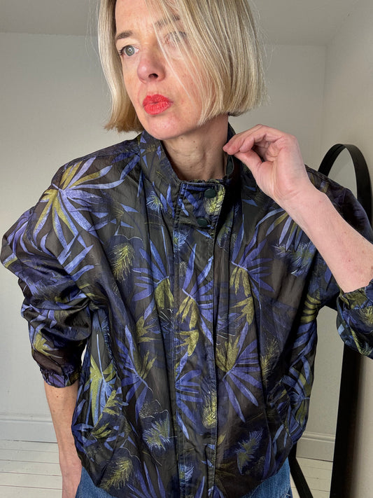 VINTAGE print windbreaker