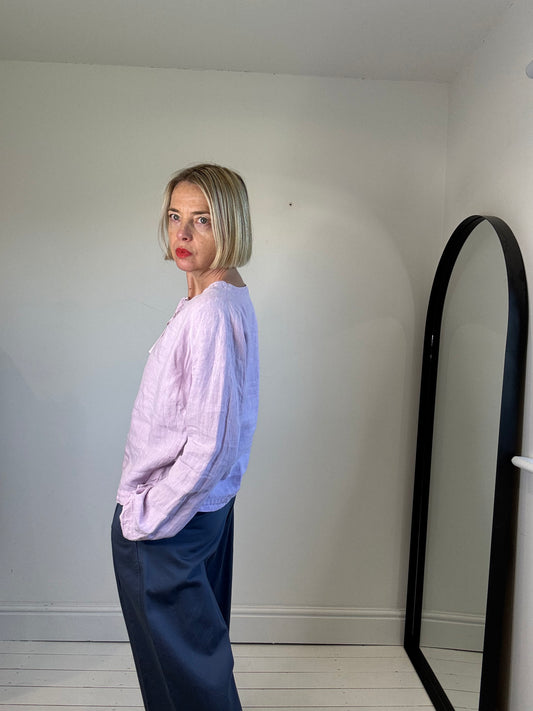 Linen smock top
