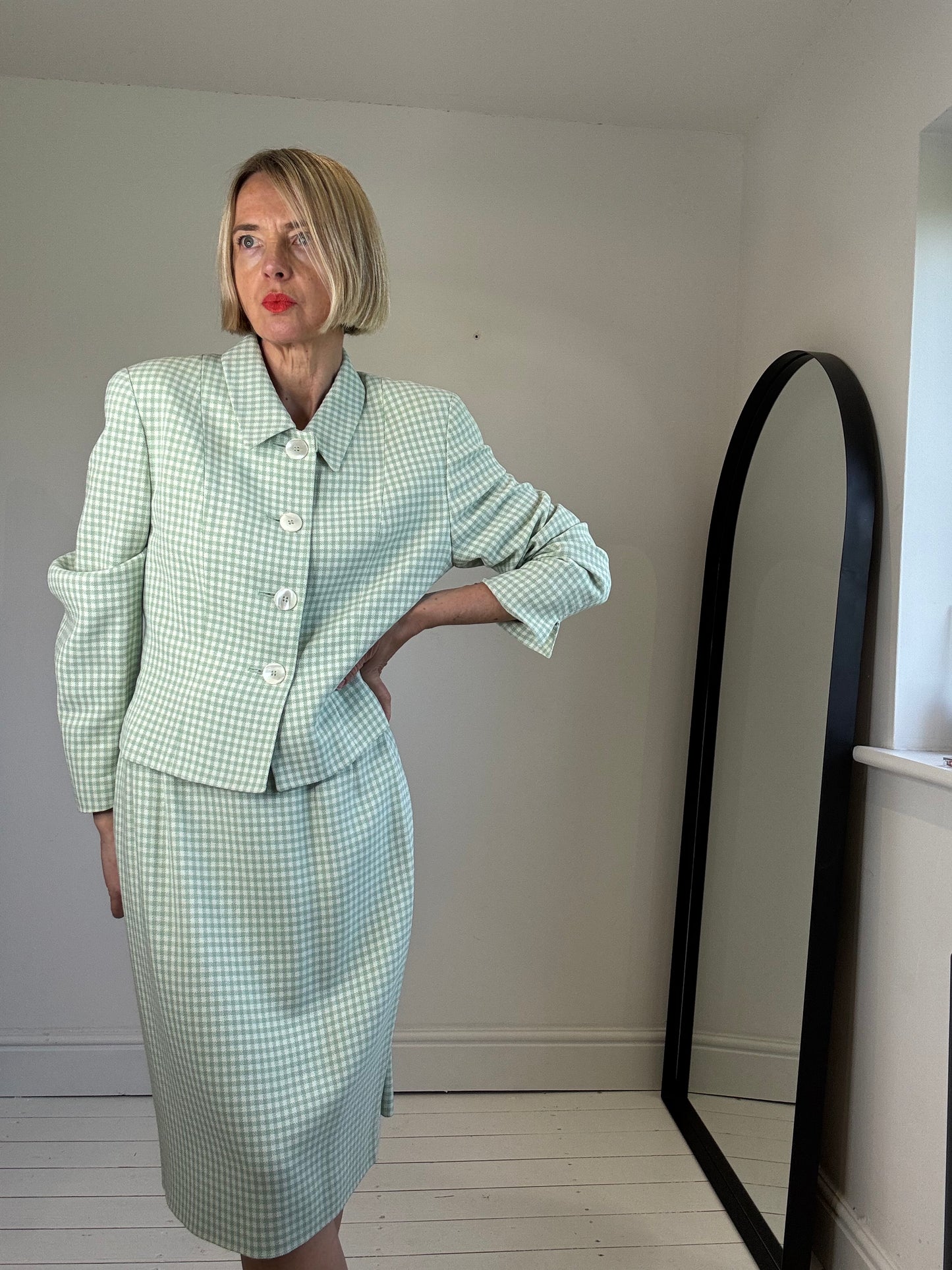 VINTAGE AQUASCUTUM check suit