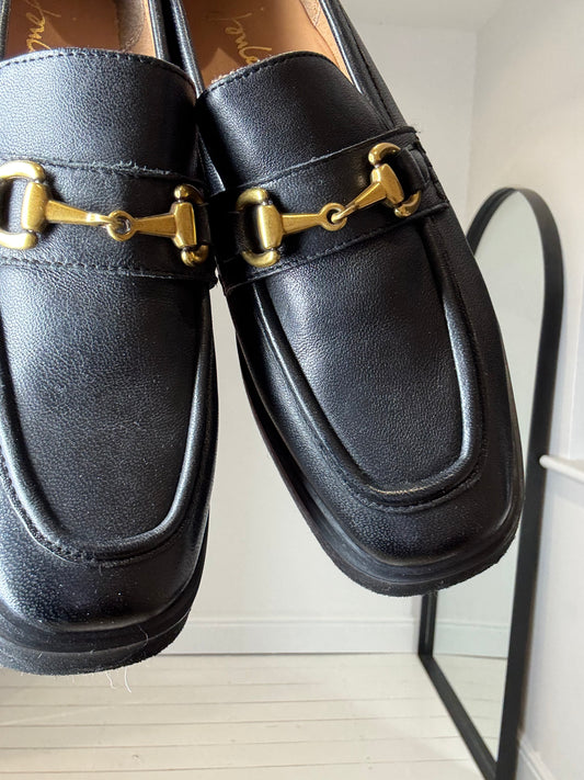 Leather loafers