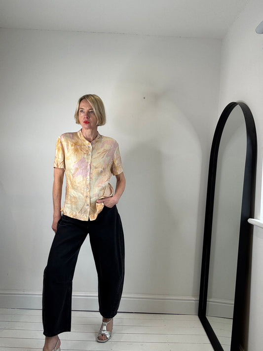 VINTAGE JAEGER nehru blouse