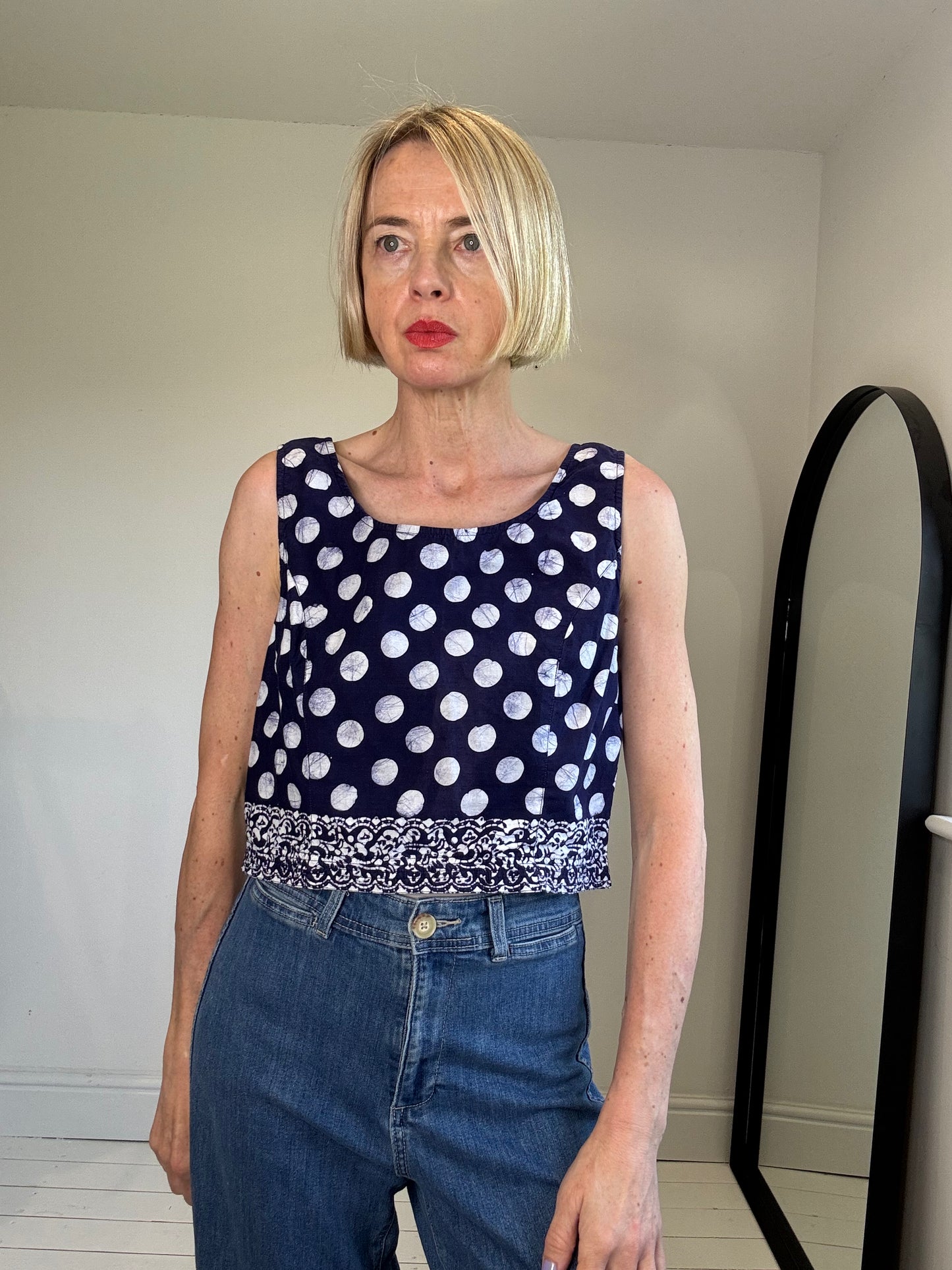 Crop 70's style jeans