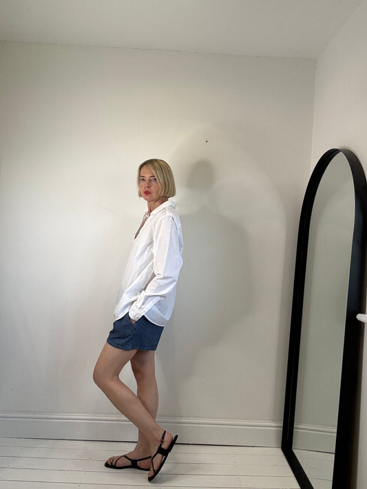 Half placket over shirt