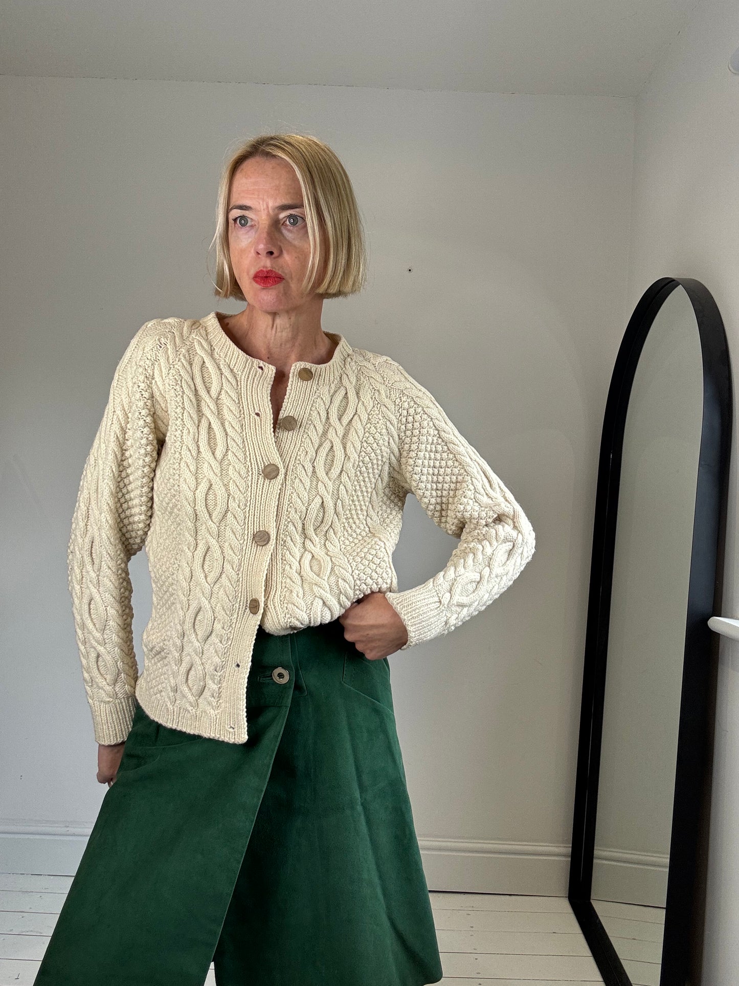 VINTAGE cable cardigan