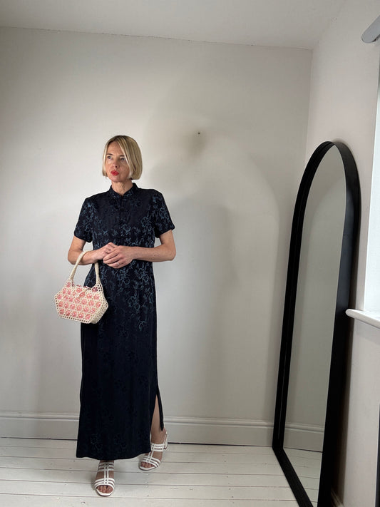 VINTAGE silk pankou dress