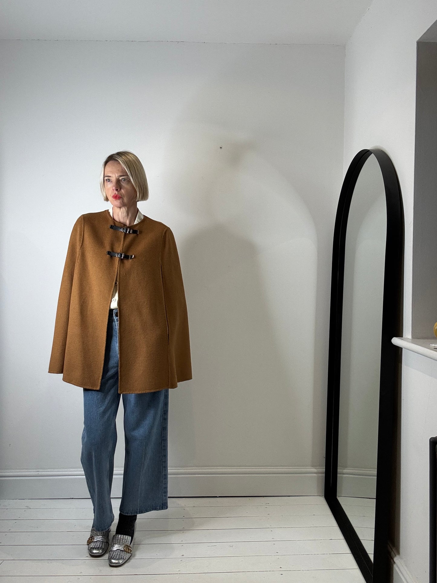 Double Faced Buckle Cape