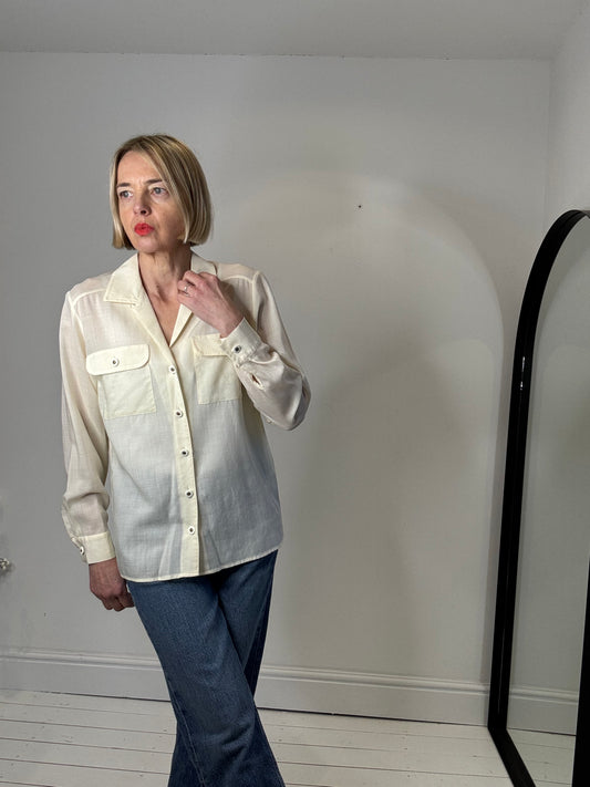 VINTAGE 100% fine wool shirt