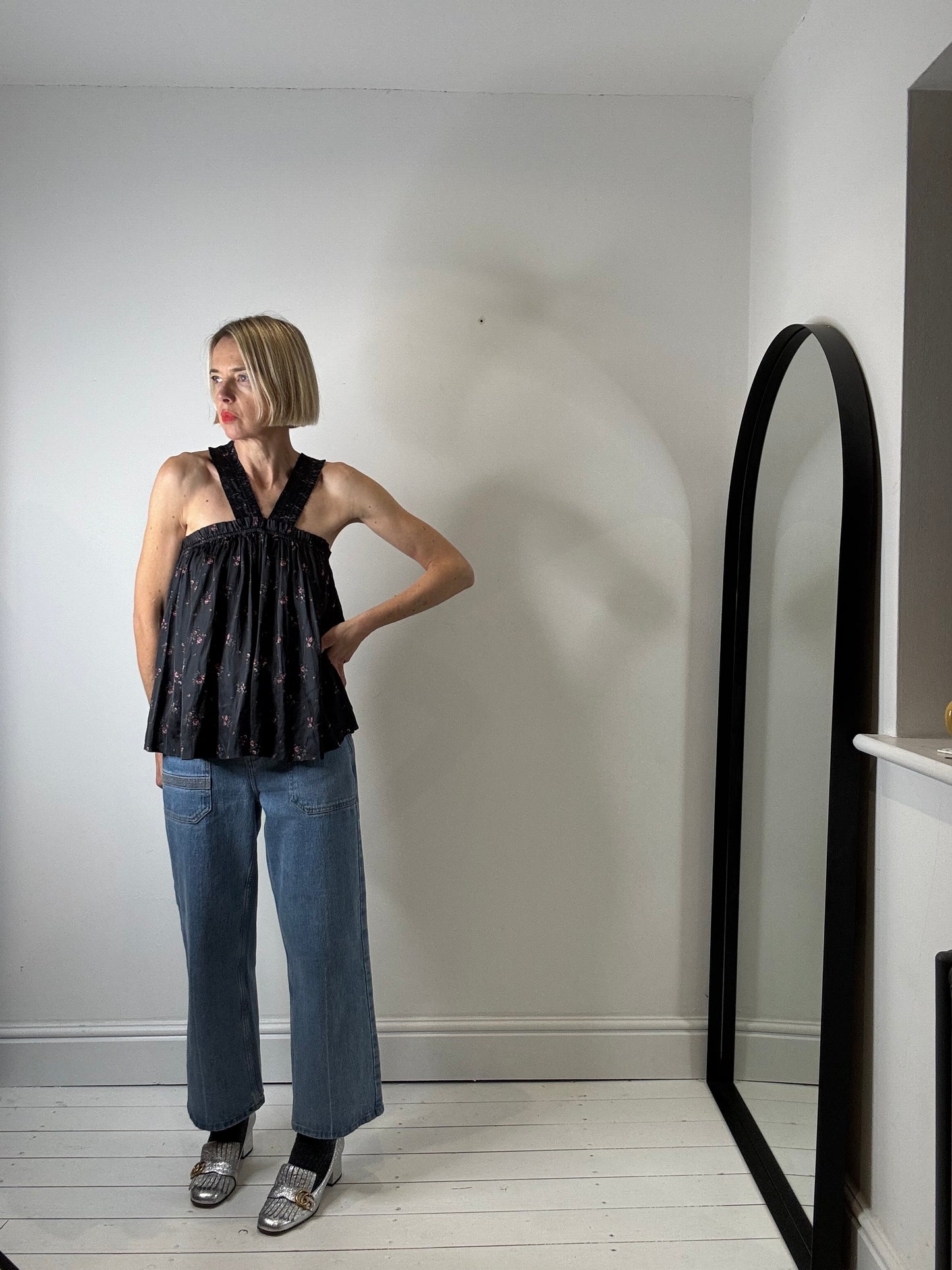 ULLA JOHNSON Margot halter strap top