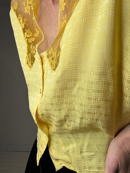 VINTAGE jacquard blouse