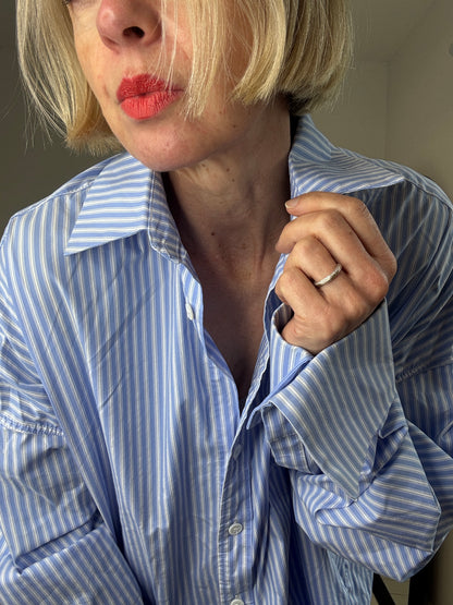 Stripe oversize shirt (set)