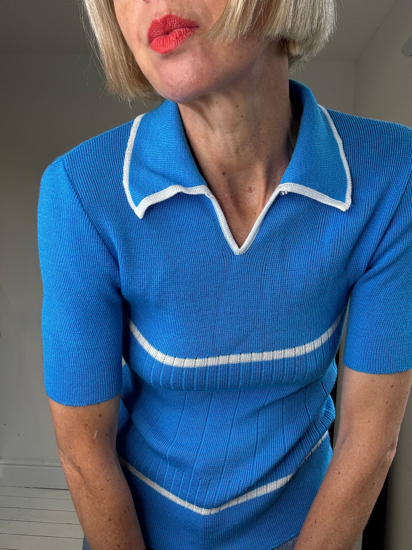 VINTAGE tipped knit
