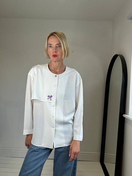 VINTAGE 'cape' blouse