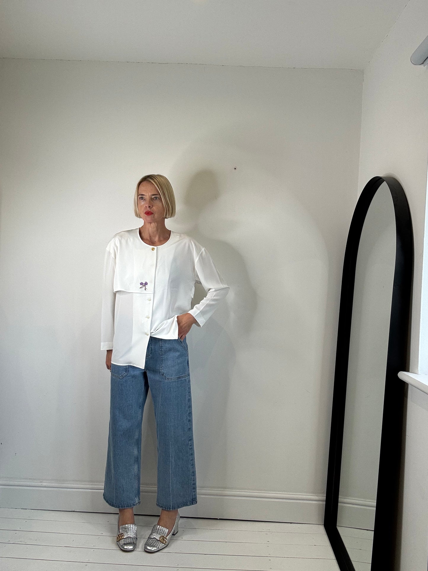 VINTAGE 'cape' blouse