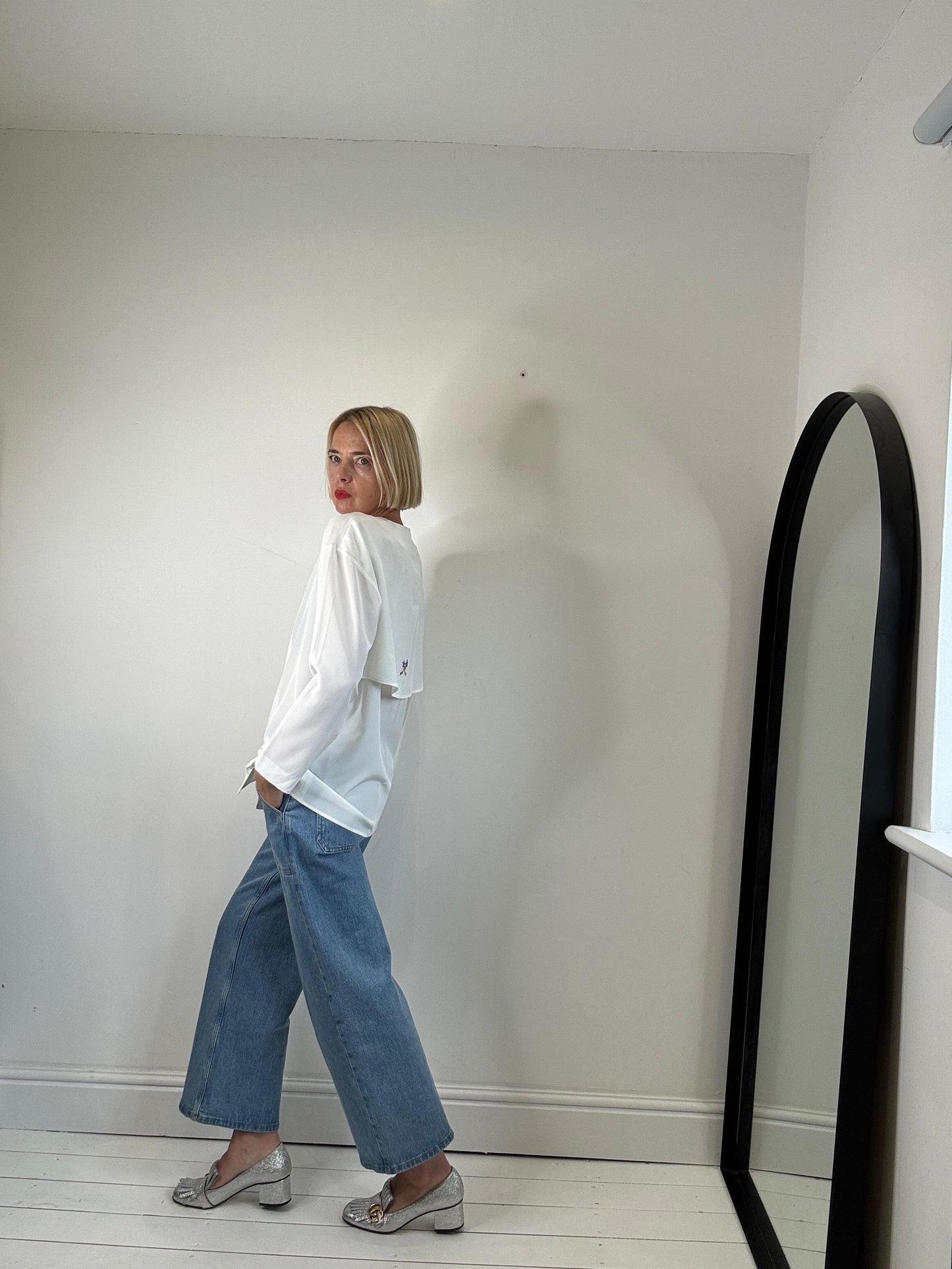VINTAGE 'cape' blouse