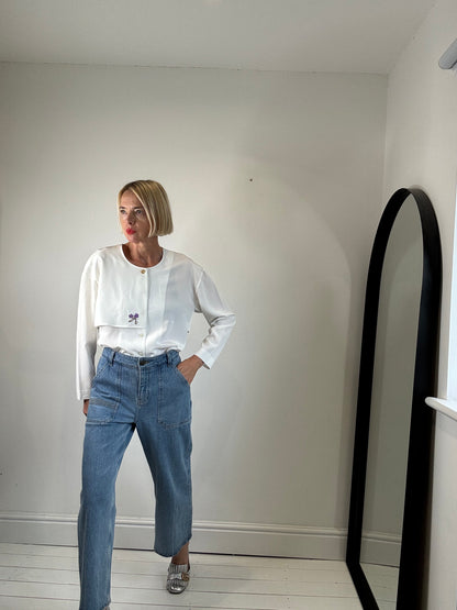 VINTAGE 'cape' blouse