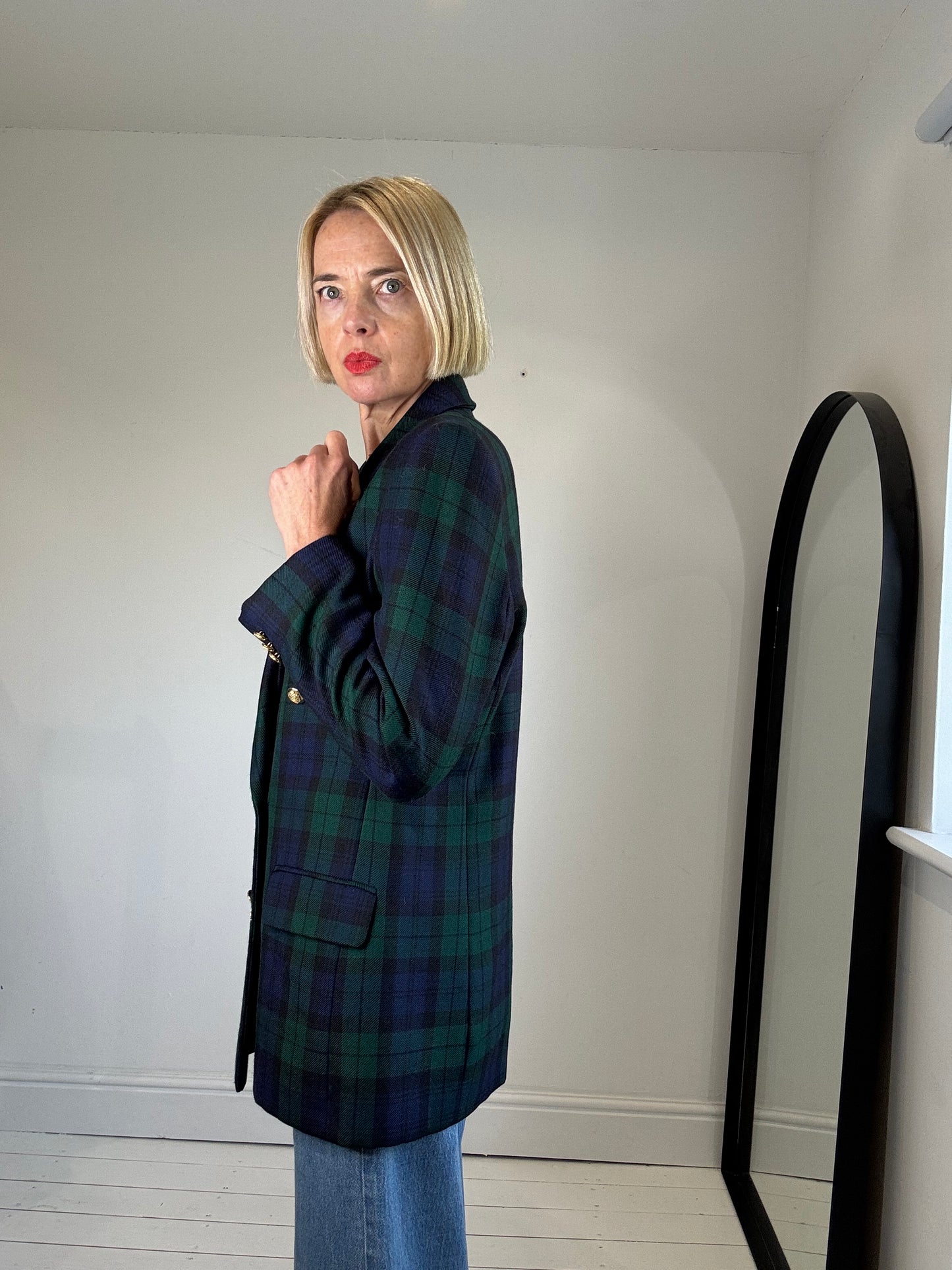 VINTAGE Black Watch blazer