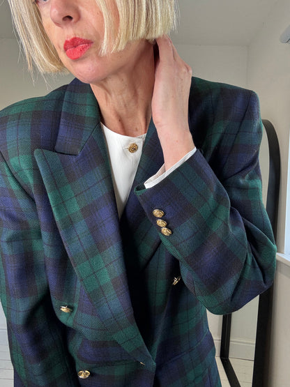VINTAGE Black Watch blazer