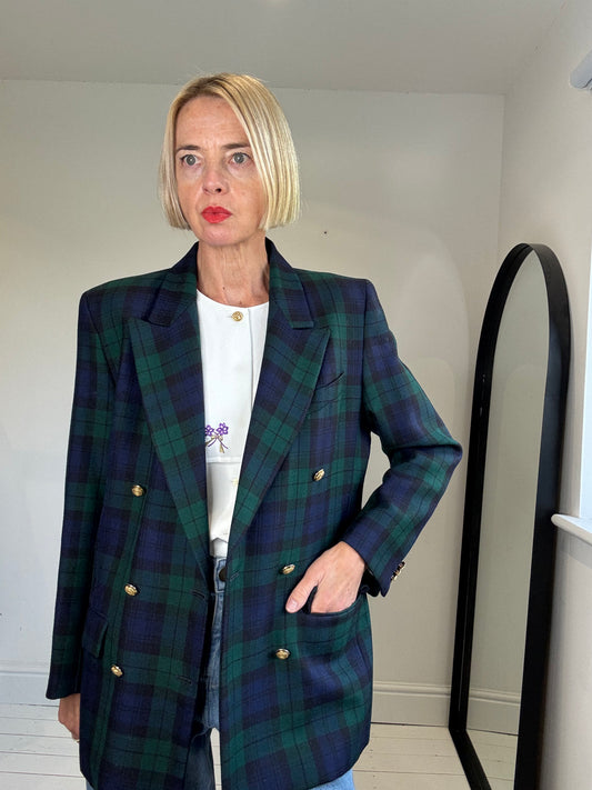 VINTAGE Black Watch blazer