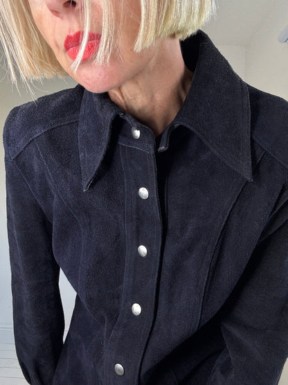 VINTAGE Suede shirt