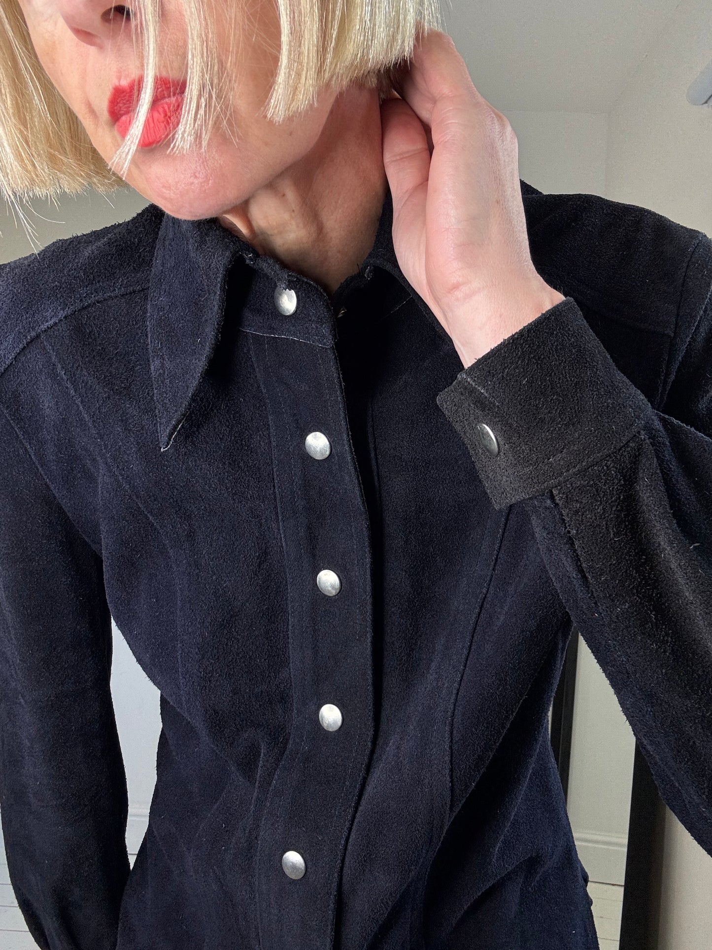 VINTAGE Suede shirt