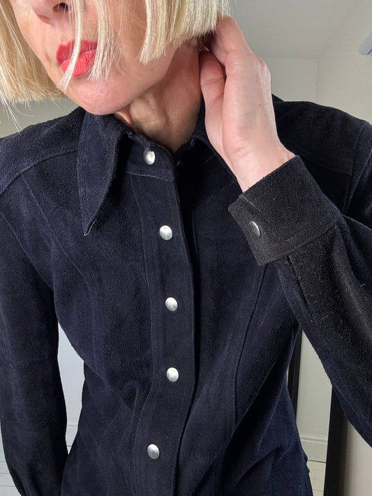 VINTAGE Suede shirt