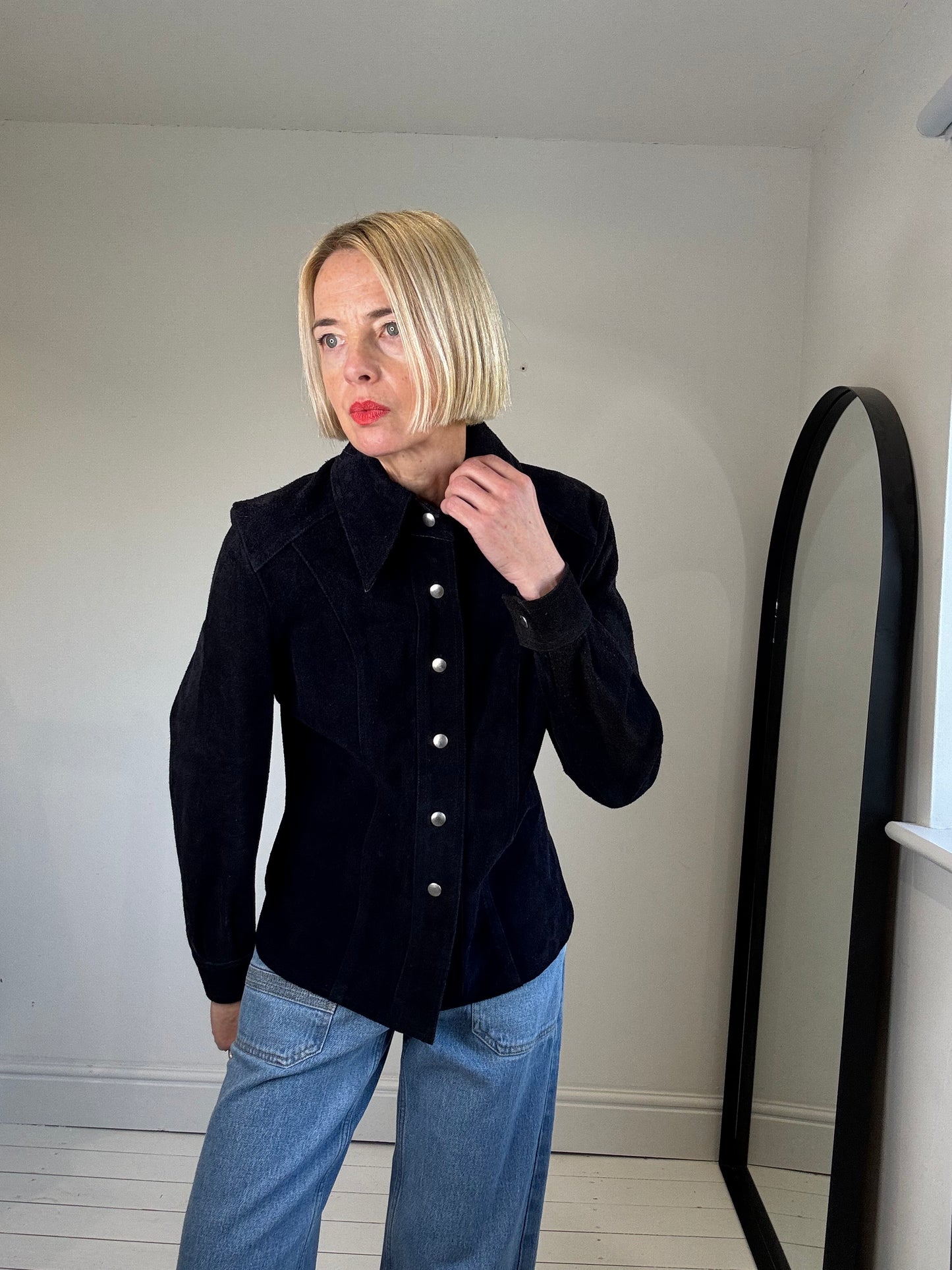 VINTAGE Suede shirt