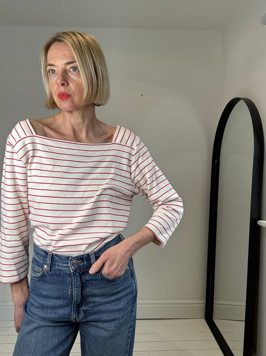 Square neck Breton jersey