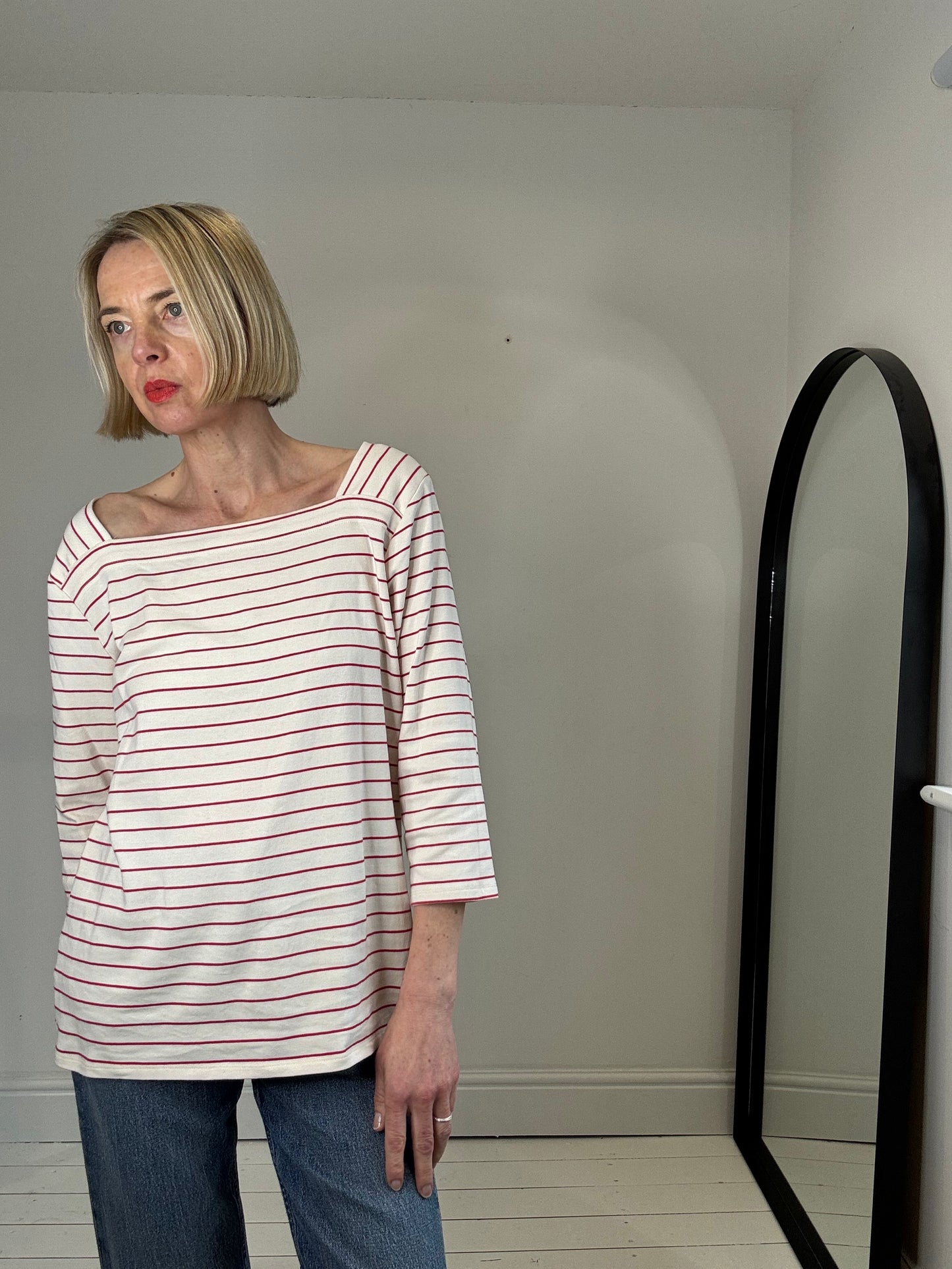 Square neck Breton jersey