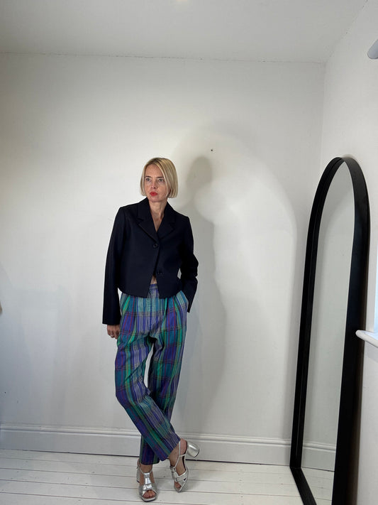 VINTAGE check trousers