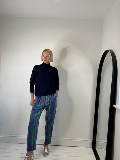 VINTAGE check trousers
