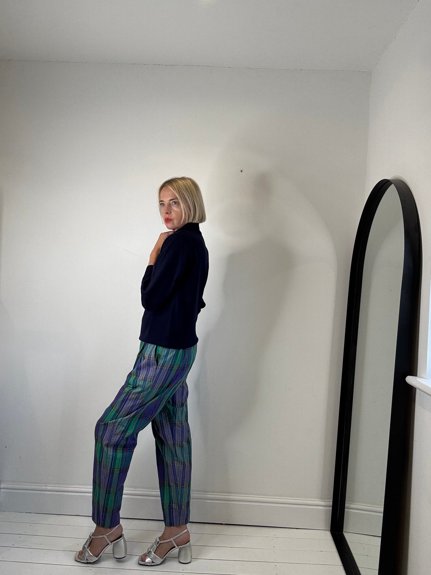 VINTAGE check trousers