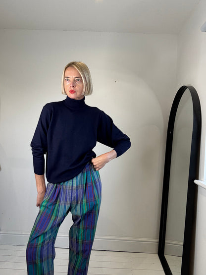 VINTAGE check trousers