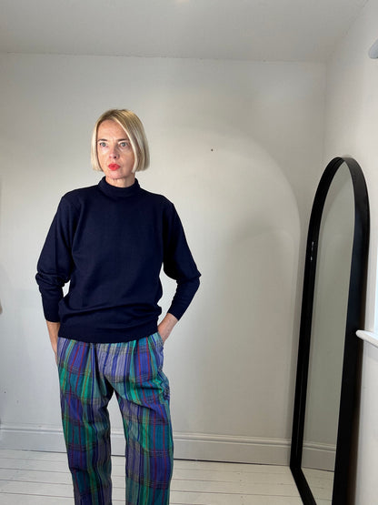 VINTAGE check trousers