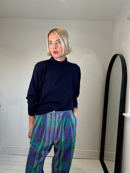 VINTAGE check trousers