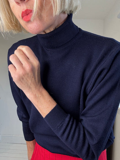 VINTAGE lambswool polo neck