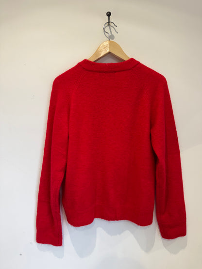 Round neck cardigan
