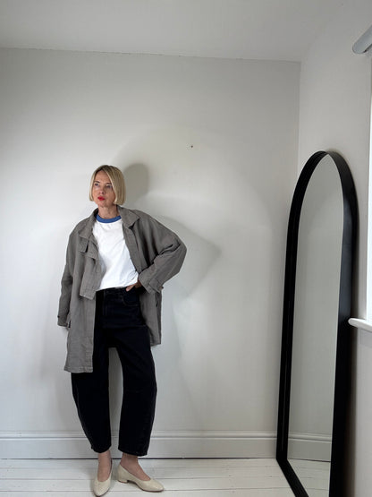 JOYCE RIDINGS linen jacket