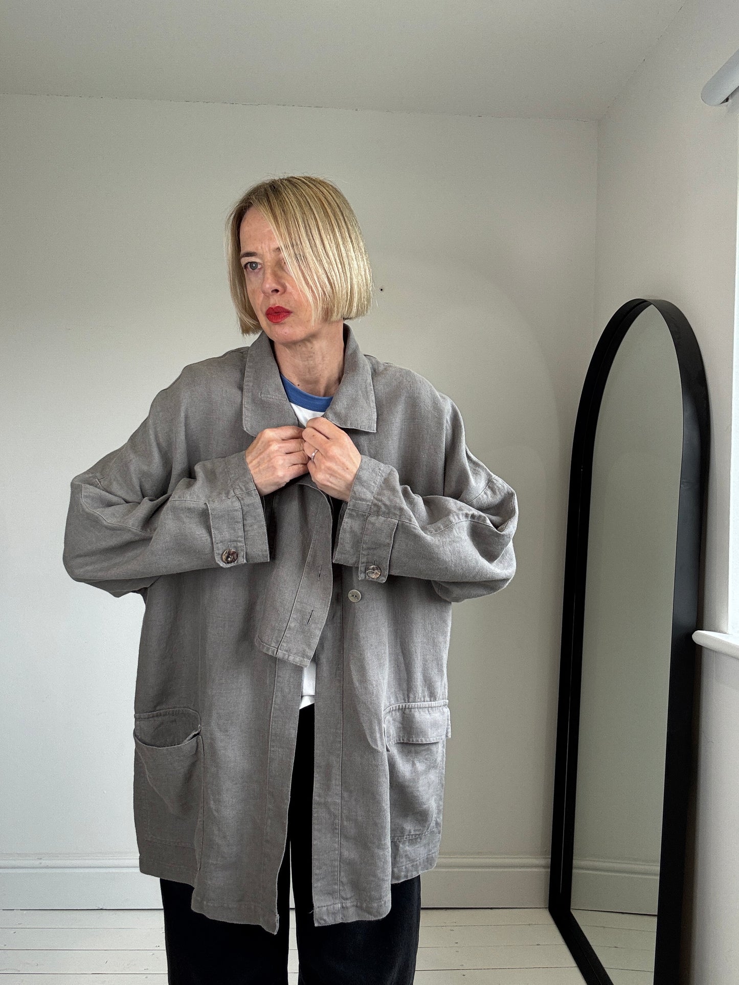 JOYCE RIDINGS linen jacket